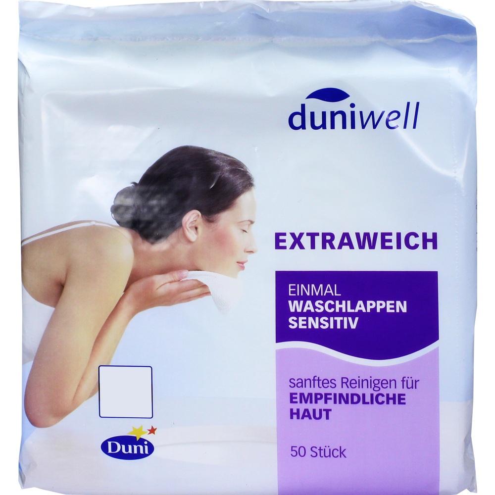 DUNIWELL Einmal Waschlappen sensitiv 50 St