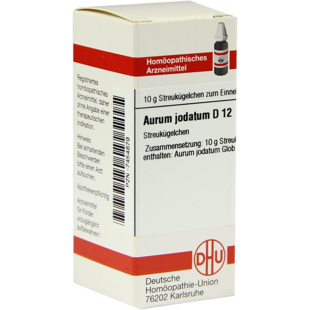 AURUM JODATUM D 12 Globuli 10 g Globuli