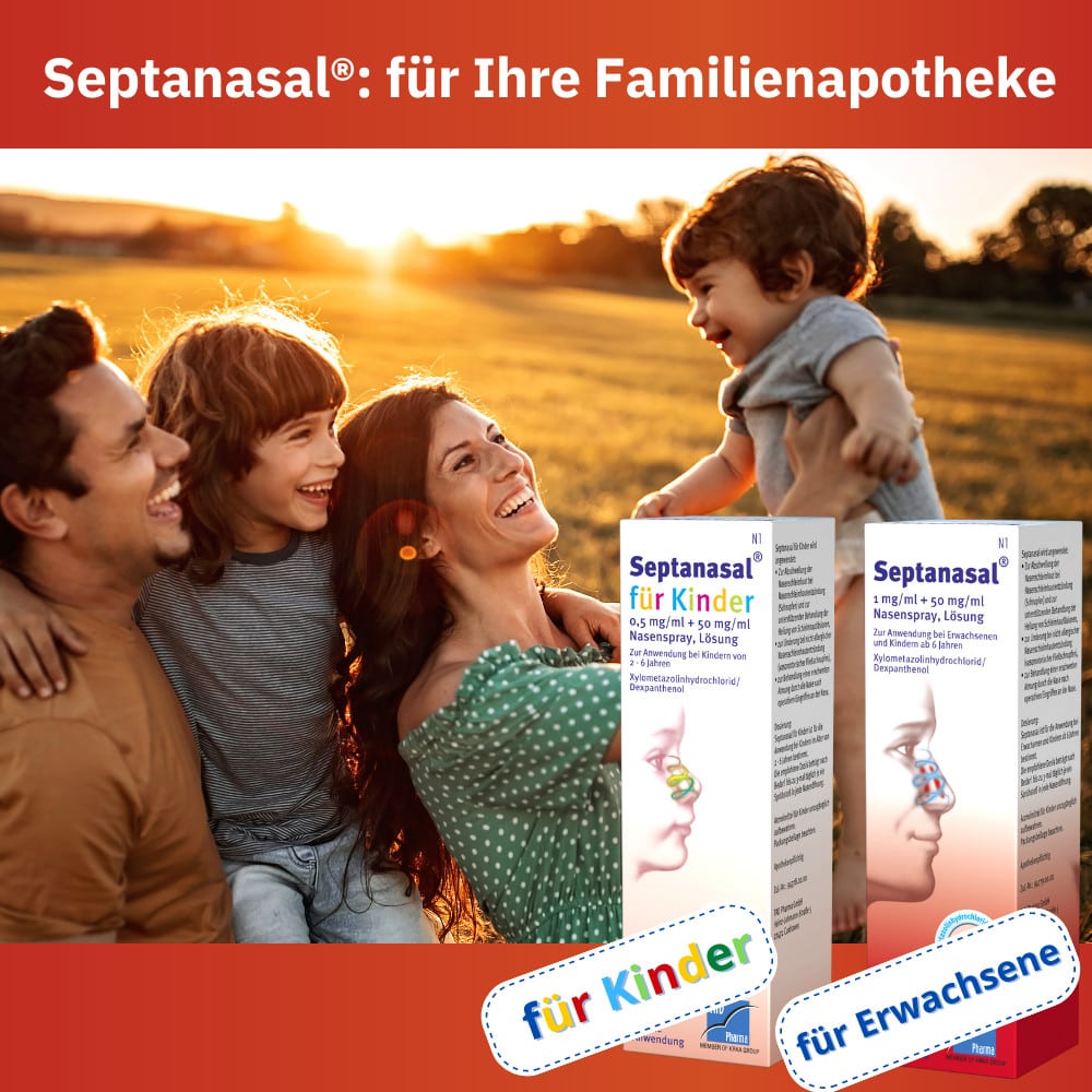 Septanasal für Kinder 0,5mg/ml + 50mg/ml Nasenspray 10 ml Nasenspray