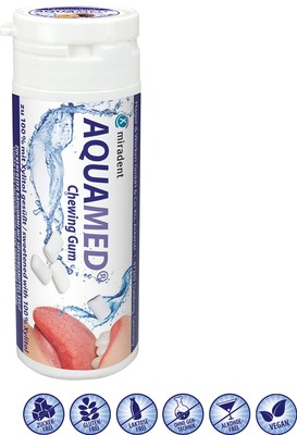 MIRADENT AQUAMED Mundtrockenheit 30 g Kaugummi