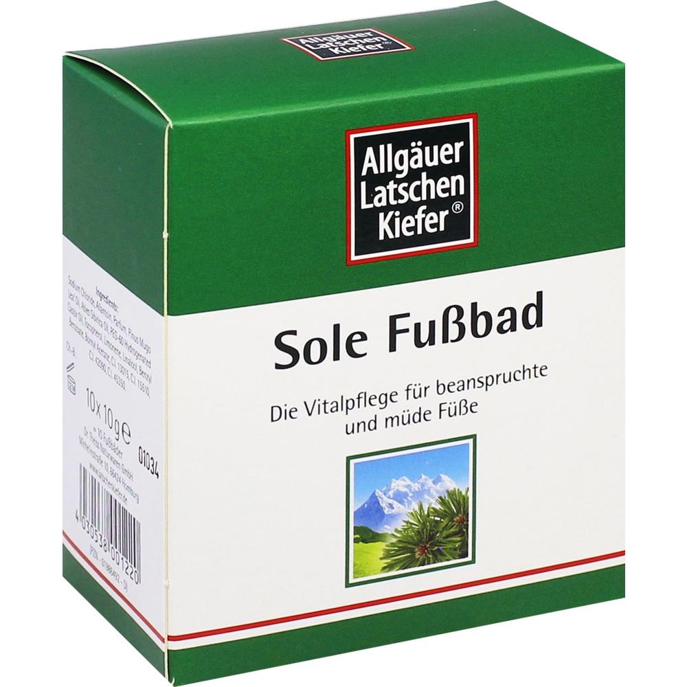 Allgäuer Latschen Kiefer Sole Fußbad 10X10 g Bad