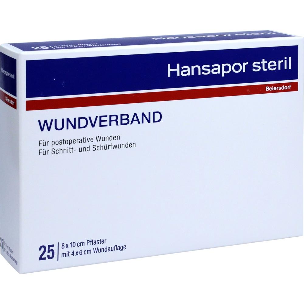 Hansapor STERILER WUNDVERBAND 8 x 10cm 25 St Verband