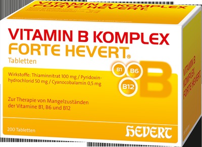 VITAMIN B KOMPLEX FORTE HEVERT  200 St Tabletten