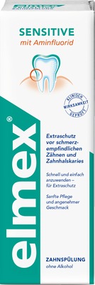 elmex SENSITIVE Zahnspülung, Schutz vor empfindlichen Zähnen 400 ml Lösung