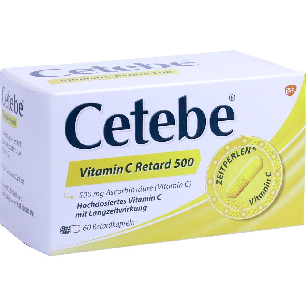 CETEBE Vitamin C 500 mg 60 St Hartkapseln