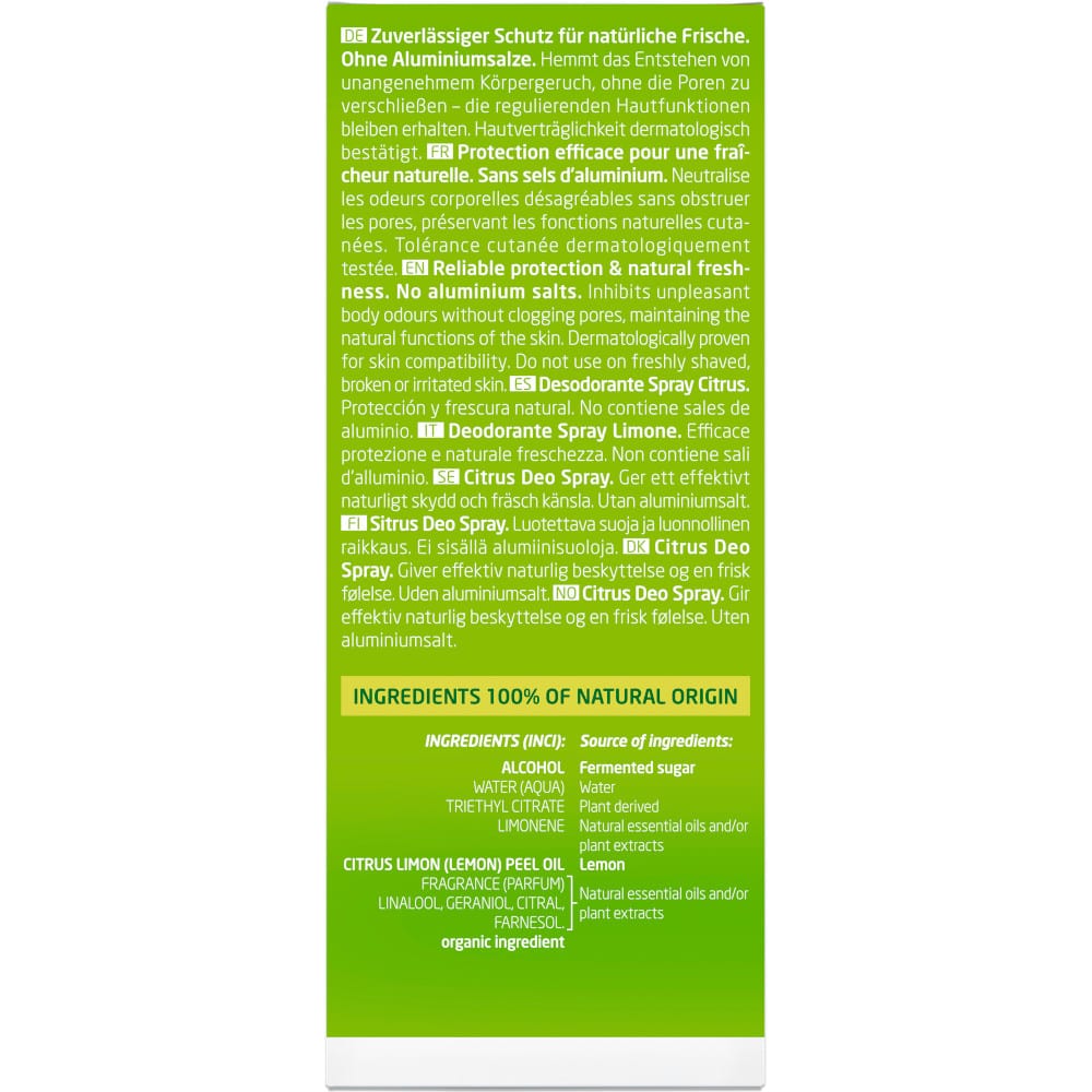 Weleda Deo Spray Citrus Fresh 100 ml Spray