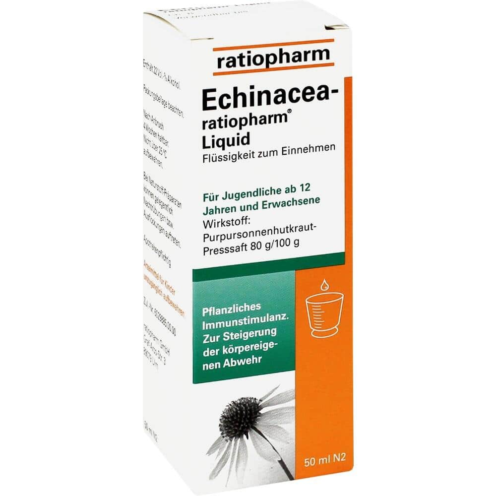 Echinacea-ratiopharm Liquid 50 ml Lösung zum Einnehmen