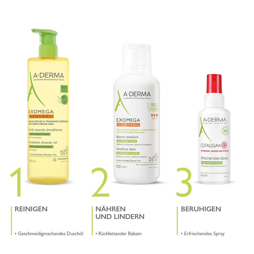 A-DERMA EXOMEGA CONTROL Rückfettender Balsam   400 ml Balsam