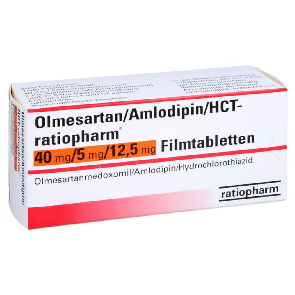 Olmesartan/Amlodipin/HCT-ratiopharm 40 mg/5 mg/12,5 mg 98 St Filmtabletten