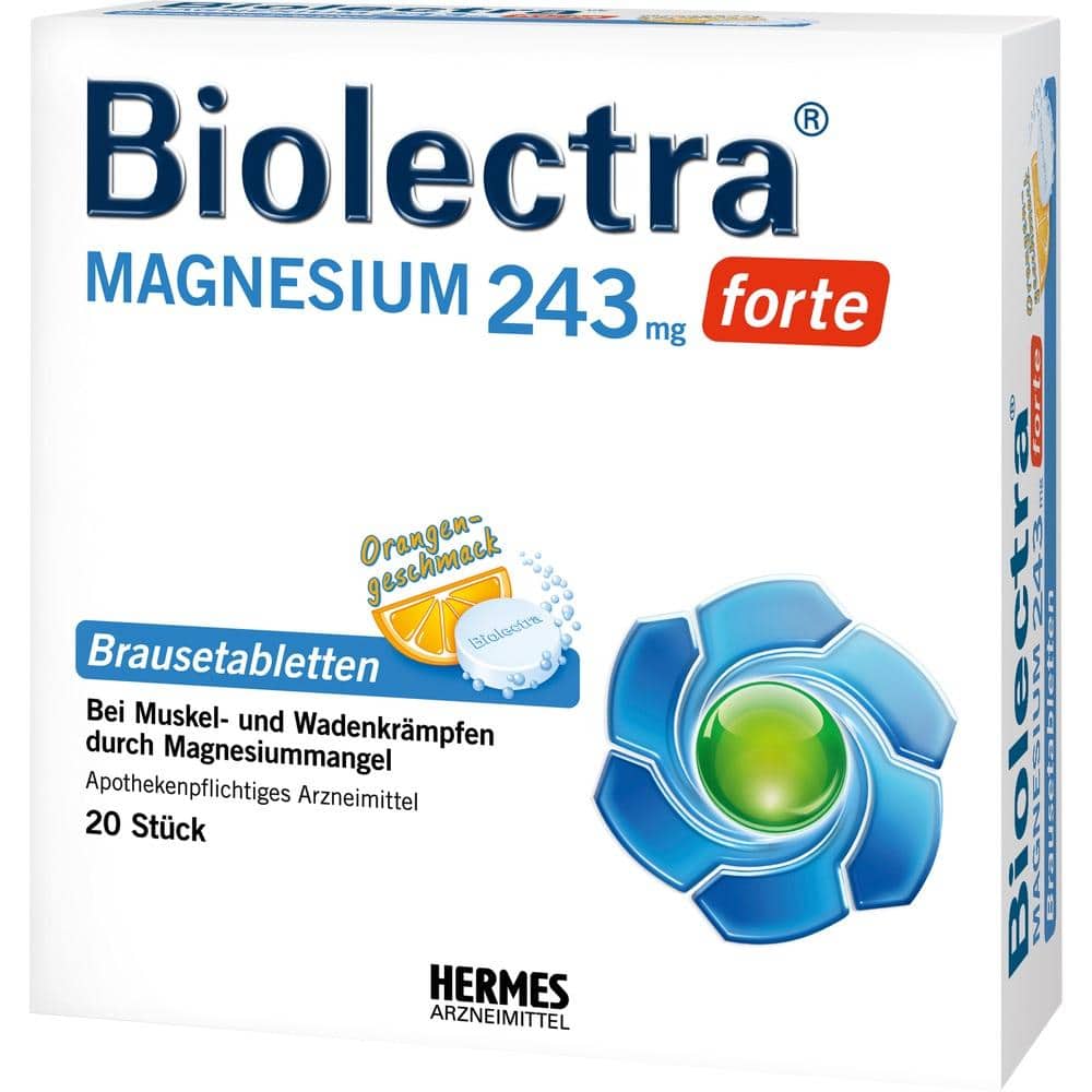 Biolectra MAGNESIUM 243mg FORTE Orange 20 St Brausetabletten