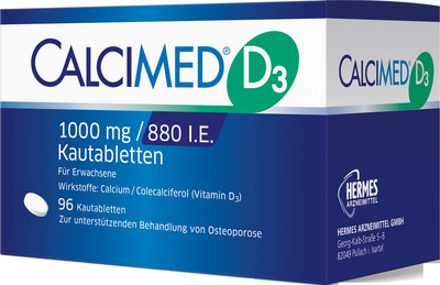 Calcimed D3 1000mg/880 I.E. 96 St Kautabletten