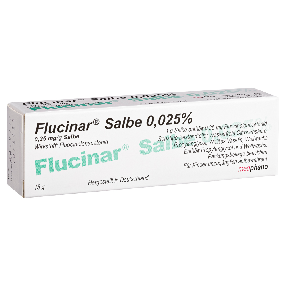 FLUCINAR Salbe 0,025% 15 g Salbe