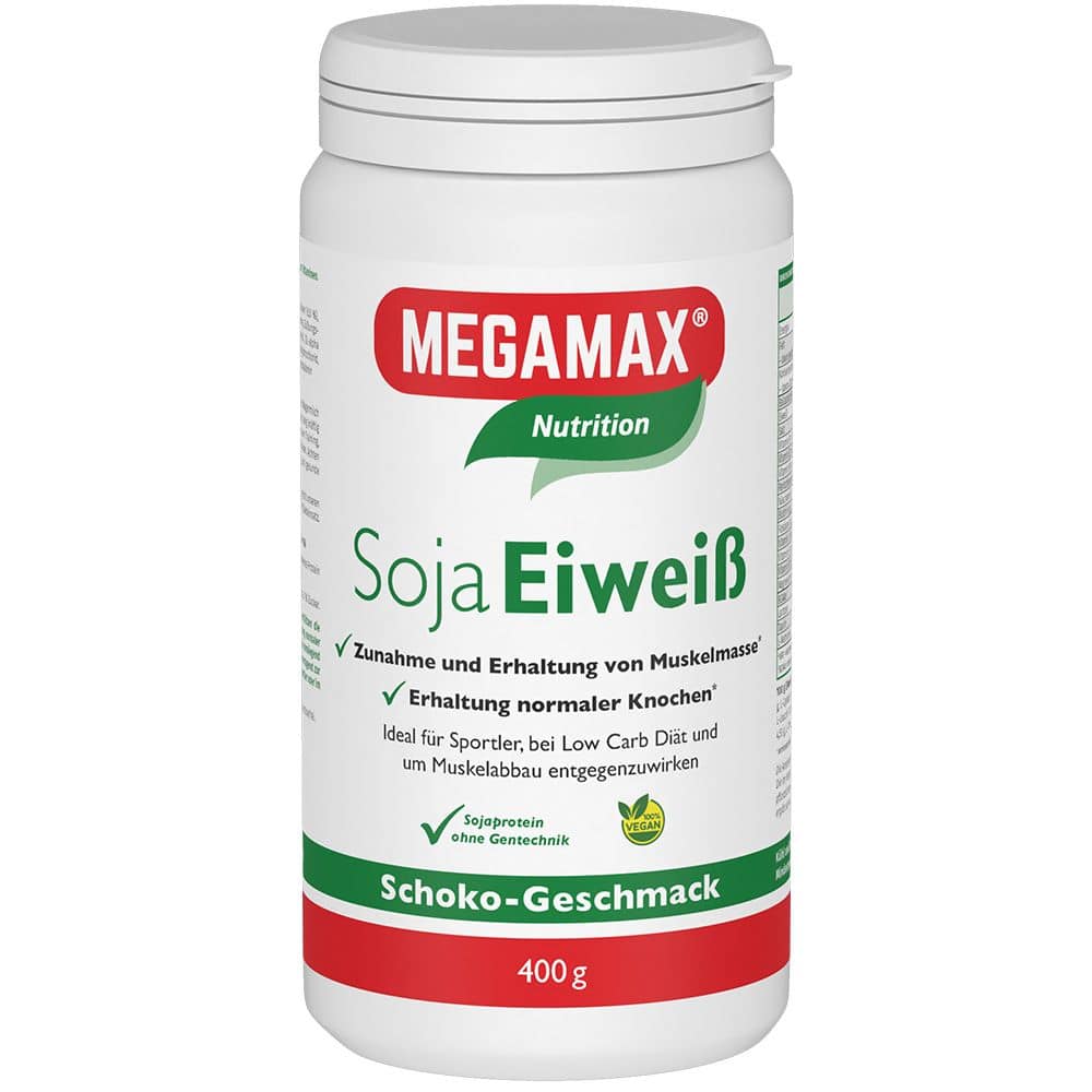 MEGAMAX Soja Eiweiß Schoko Pulver 400 g Pulver