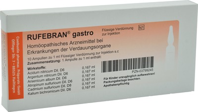 RUFEBRAN gastro Ampullen 10 St Ampullen