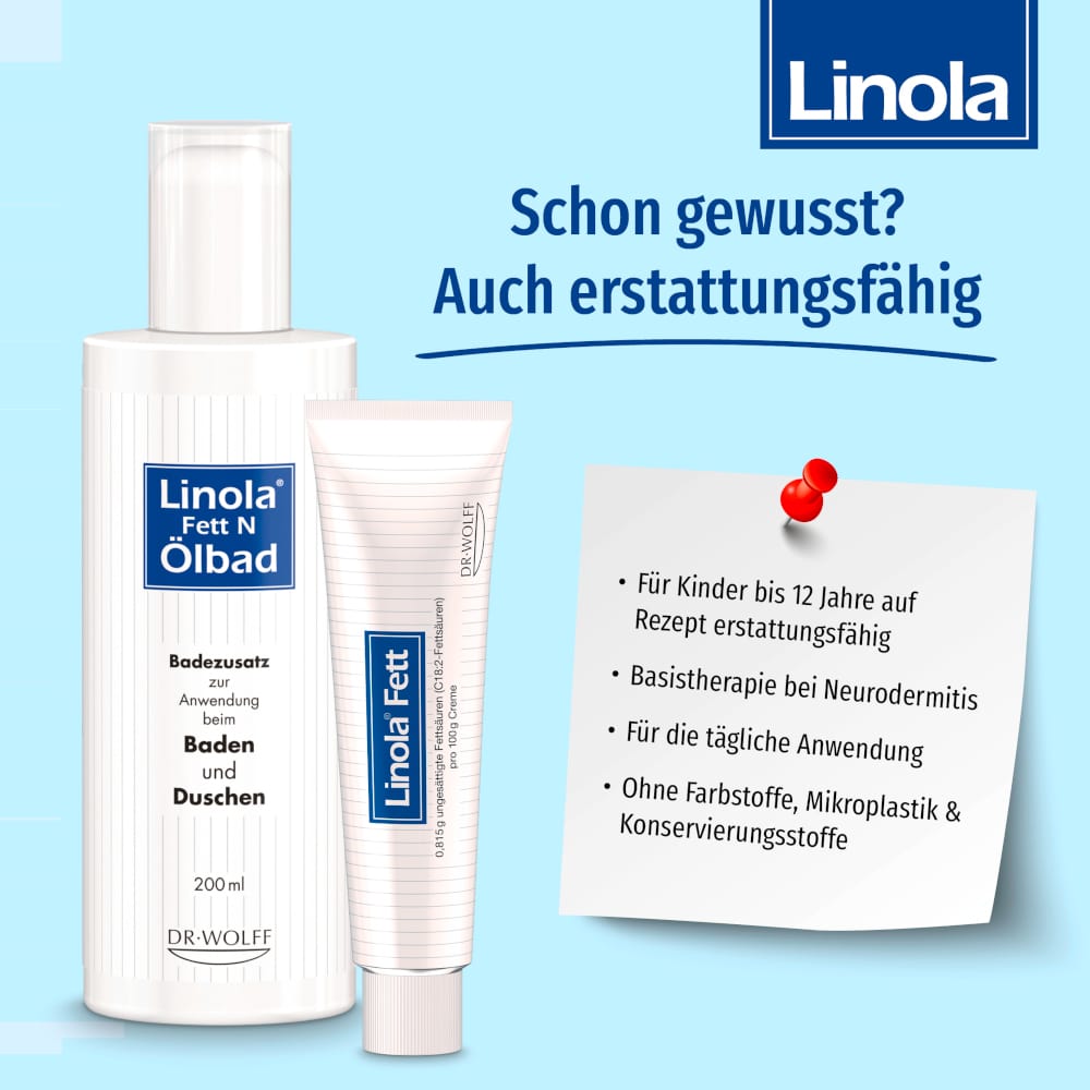 Linola Fett - bei Neurodermitis 2X250 g Creme