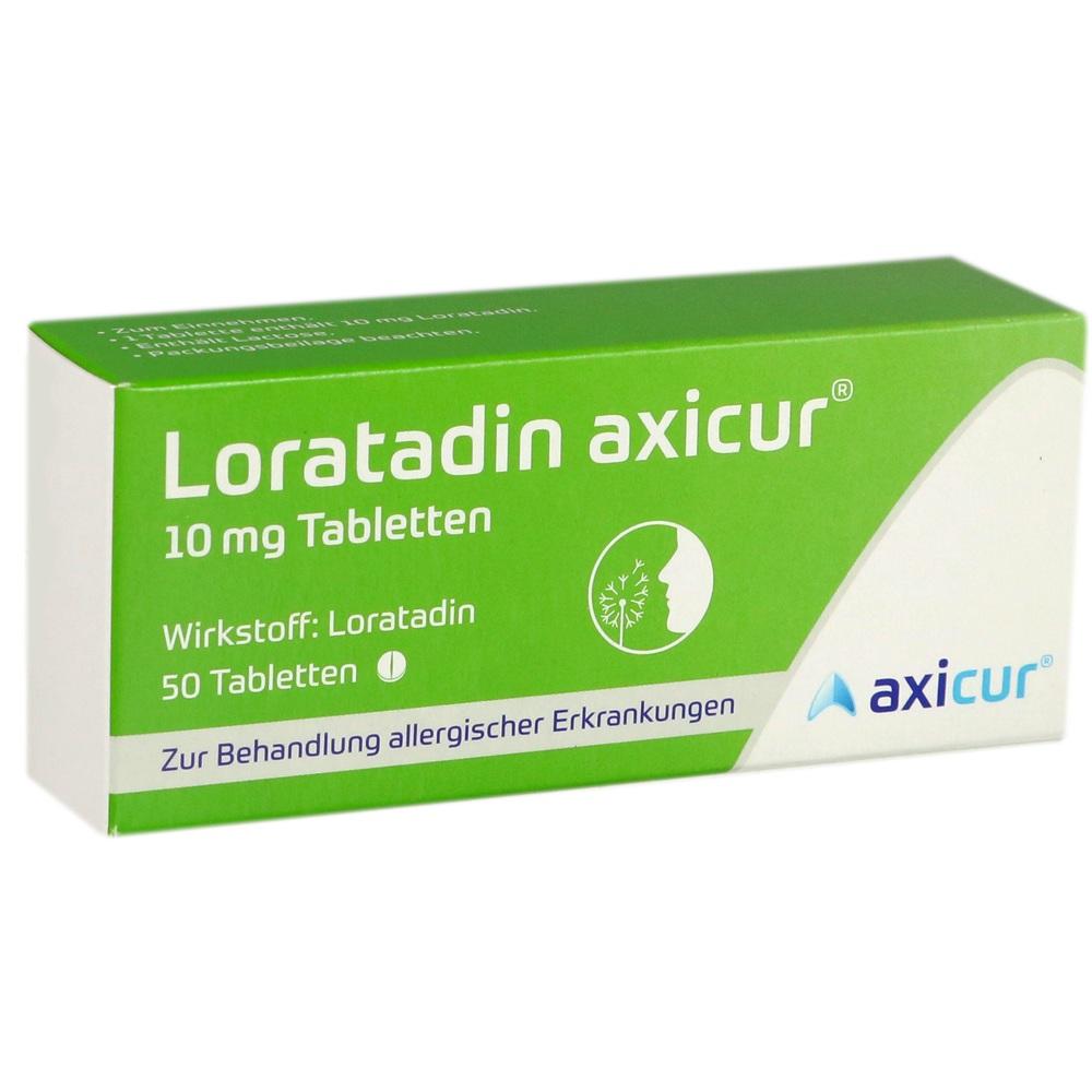 Loratadin axicur 10 mg 50 St Tabletten