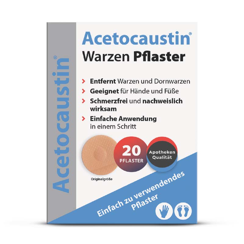 Acetocaustin Warzen Pflaster 20 St Pflaster