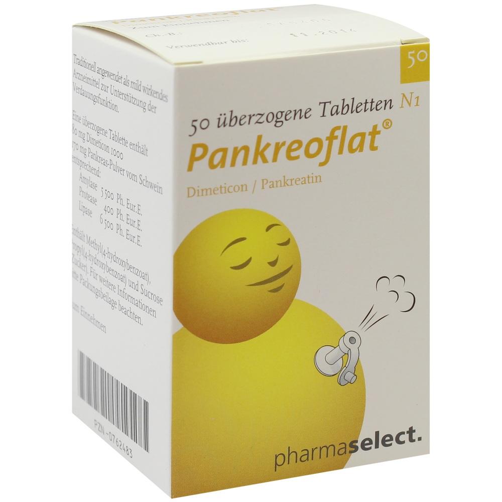 Pankreoflat 50 St Überzogene Tabletten