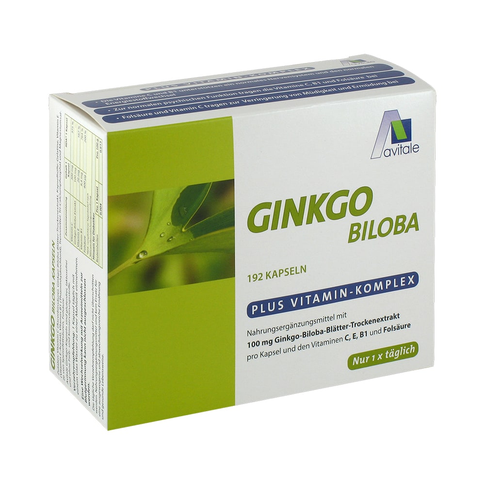 Avitale GINKGO BILOBA 100mg  192 St Kapseln