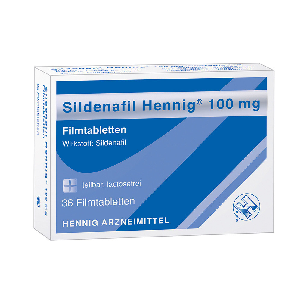 Sildenafil Hennig 100mg 36 St Filmtabletten
