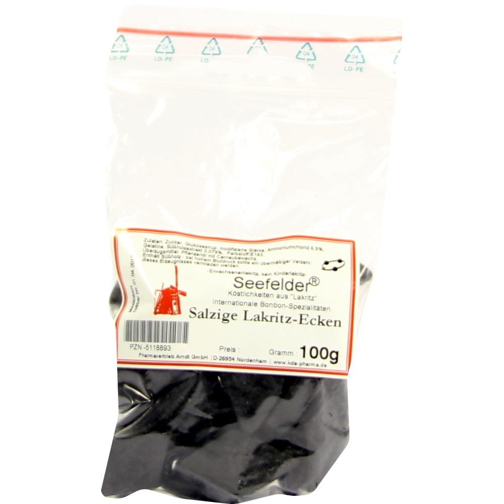 SEEFELDER salzige Lakritz-Ecken KDA 100 g Bonbons