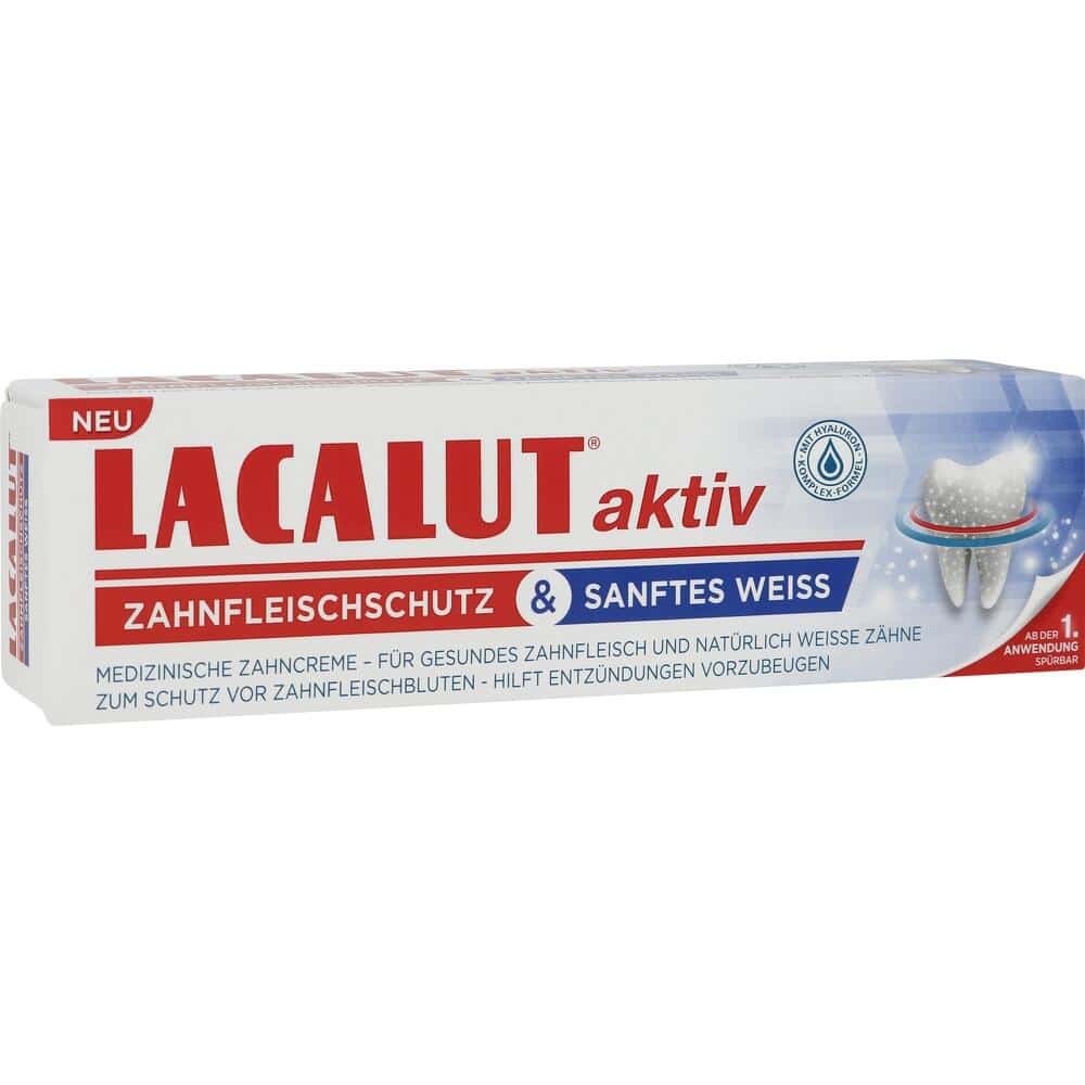LACALUT Aktiv Zahnfleischschutz & Sanftes Weiß 75 ml Zahnpasta