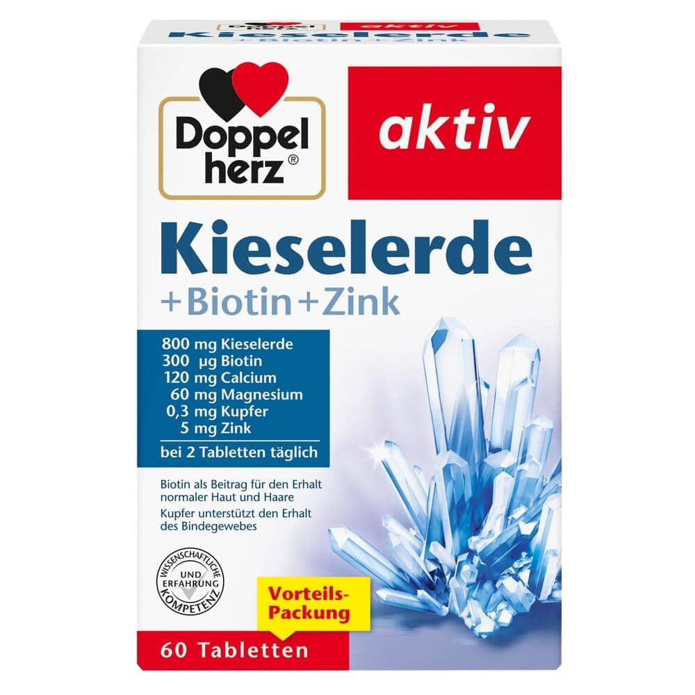Doppelherz aktiv Kieselerde + Biotin + Zink 60 St Tabletten