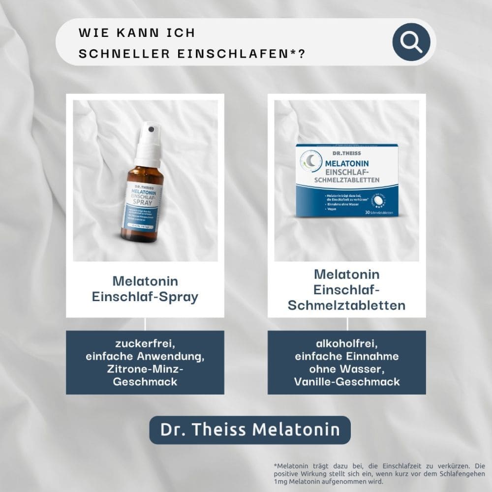 DR. THEISS MELATONIN EINSCHLAF - SCHMELZTABLETTEN 30 St Schmelztabletten