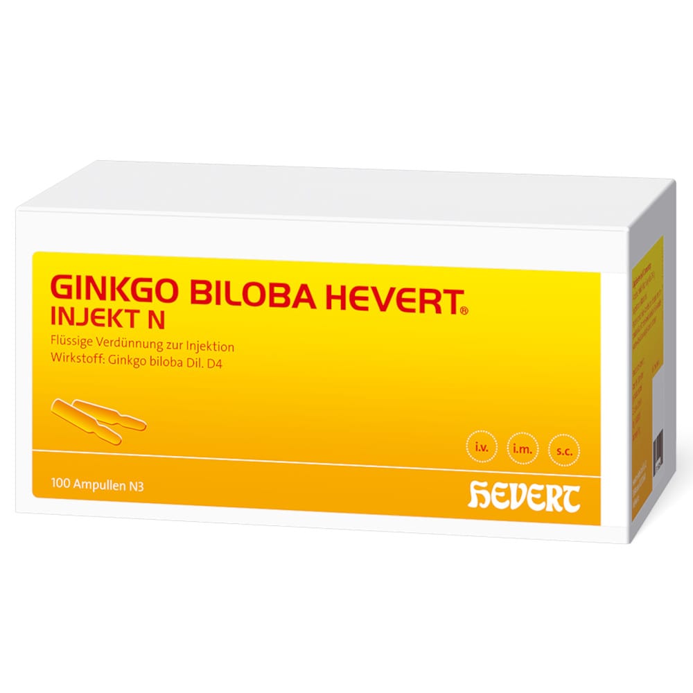 GINKGO BILOBA HEVERT INJEKT N 100 St Ampullen