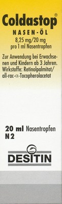Coldastop Nasenöl 20 ml Nasenöl