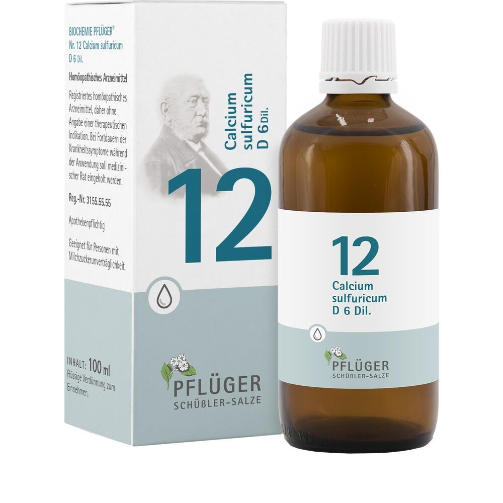 Schüßler-Salz Nr. 12 Calcium sulfuricum D6 100 ml Tropfen