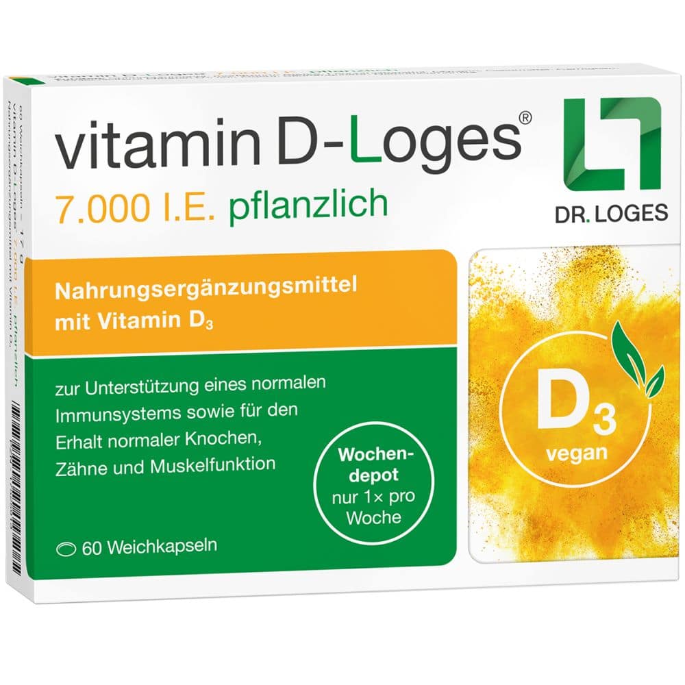 vitamin D-Loges 7.000 I.E. pflanzlich 60 St Weichkapseln