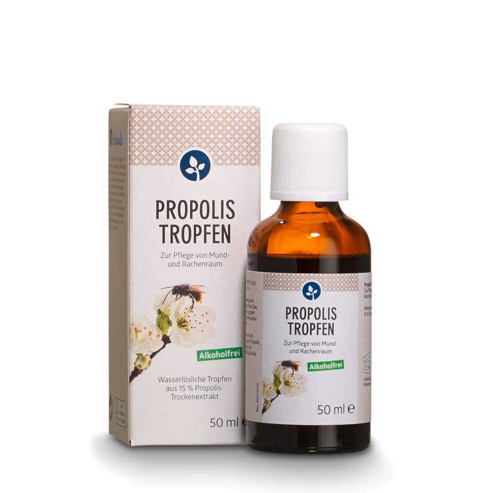 PROPOLIS TROPFEN zur Pflege von Mund- und Rachenraum ALKOHOLFREI 50 ml Lösung zum Einnehmen