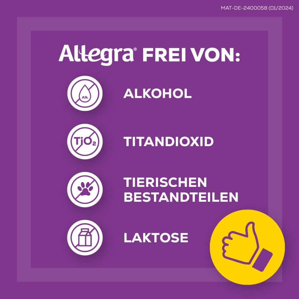 Allegra Allergietabletten  6 St Schmelztabletten