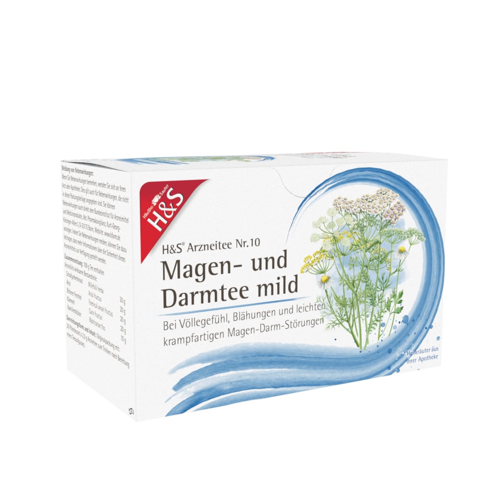 H&S Arzneitee Magen- und Darmtee mild 20X2.0 g Filterbeutel