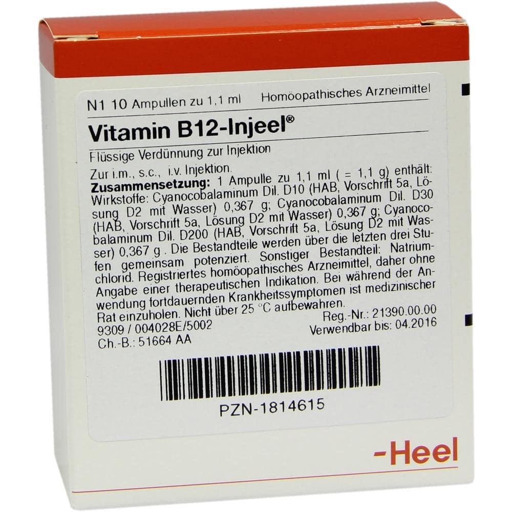 VITAMIN B12 Injeel Ampullen 10 St Ampullen