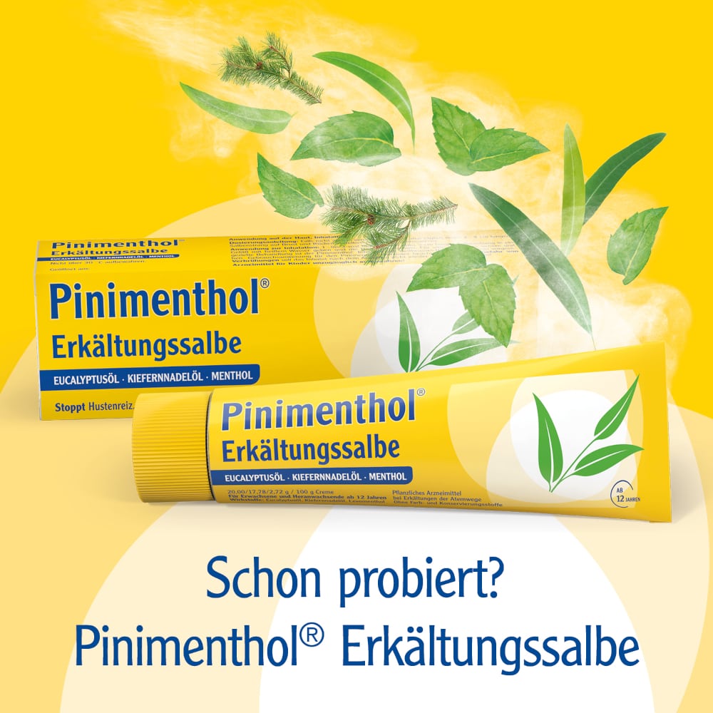 Pinimenthol Erkältungsbad ab 12 Jahren - mit Eucalyptusöl, Menthol und Campher 125 ml Bad