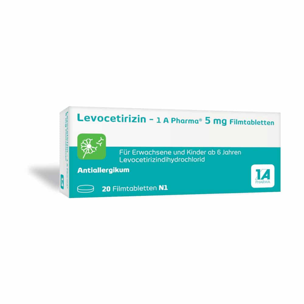 Levocetirizin-1a Pharma 5 mg  20 St Filmtabletten