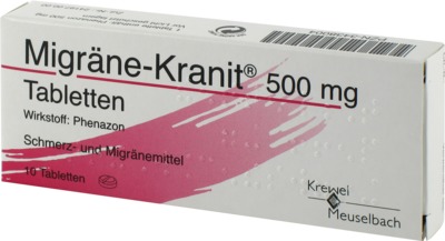 Migräne-Kranit 500mg 10 St Tabletten