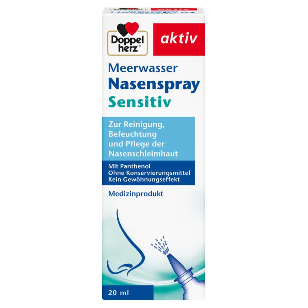 Doppelherz aktiv Meerwasser Nasenspray Sensitiv 20 ml Spray
