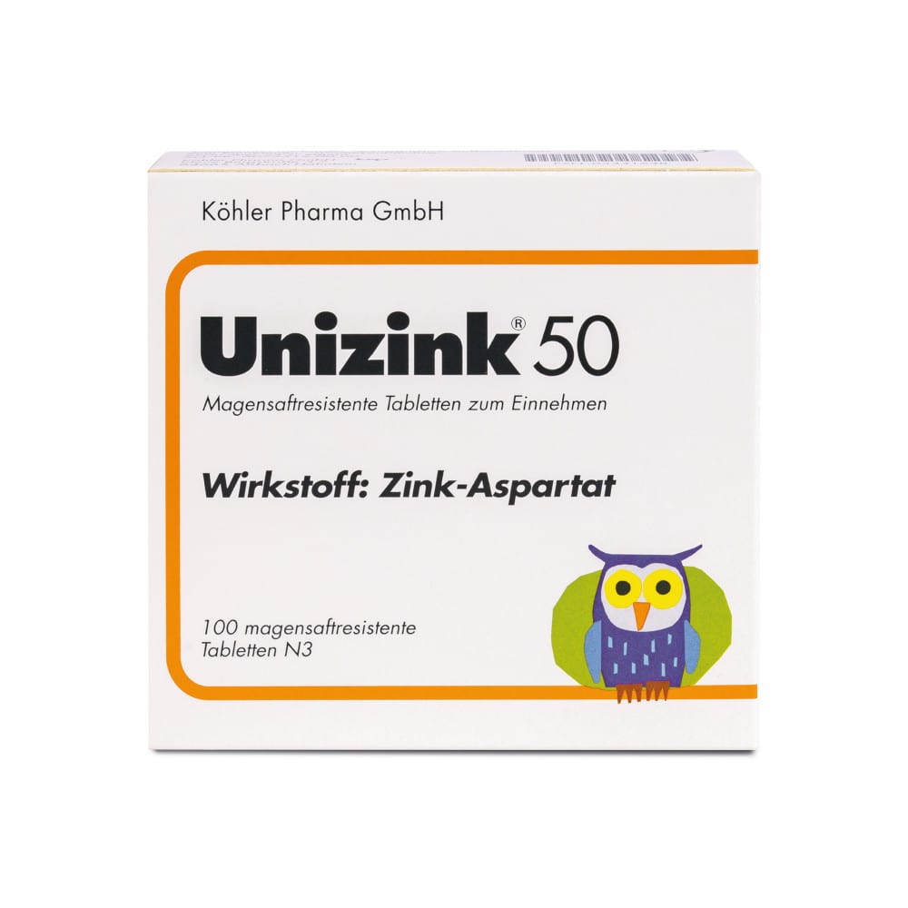 Unizink 50 100 St Tabletten magensaftresistent