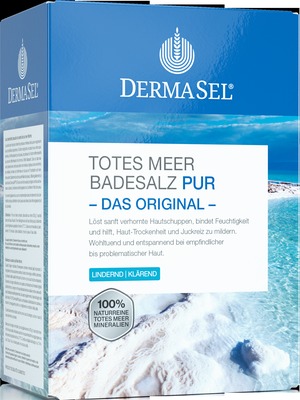 DERMASEL Totes Meer Badesalz Pur 1.5 kg Salz