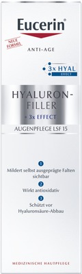 Eucerin HYALURON FILLER + 3x EFFECT AUGENPFLEGE LSF 15  15 ml