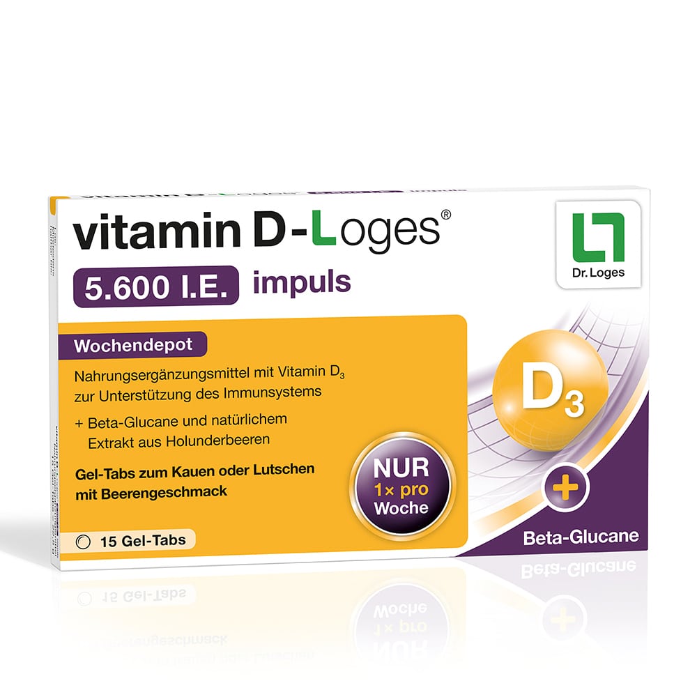 vitamin D-Loges 5.600 I.E. Impuls 15 St Kautabletten