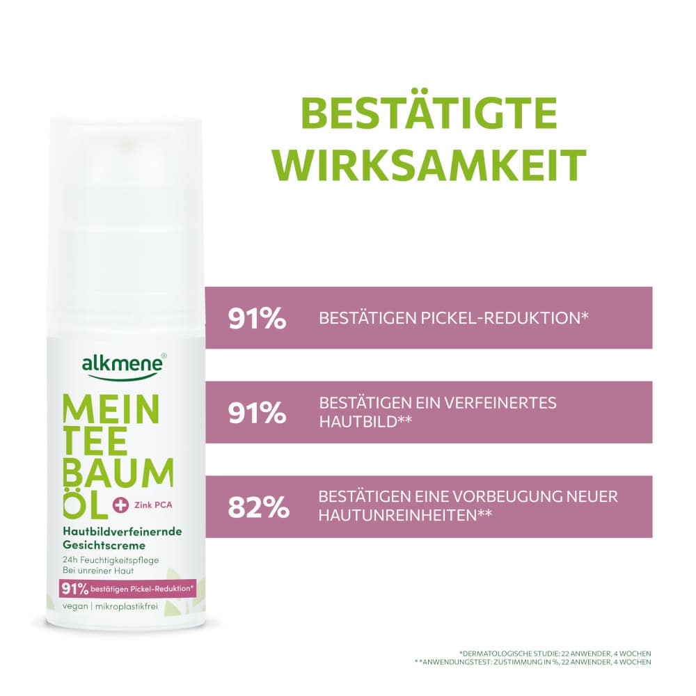 alkmene MEIN TEE BAUM ÖL Hautbildverfeinernde Gesichtscreme 50 ml Creme