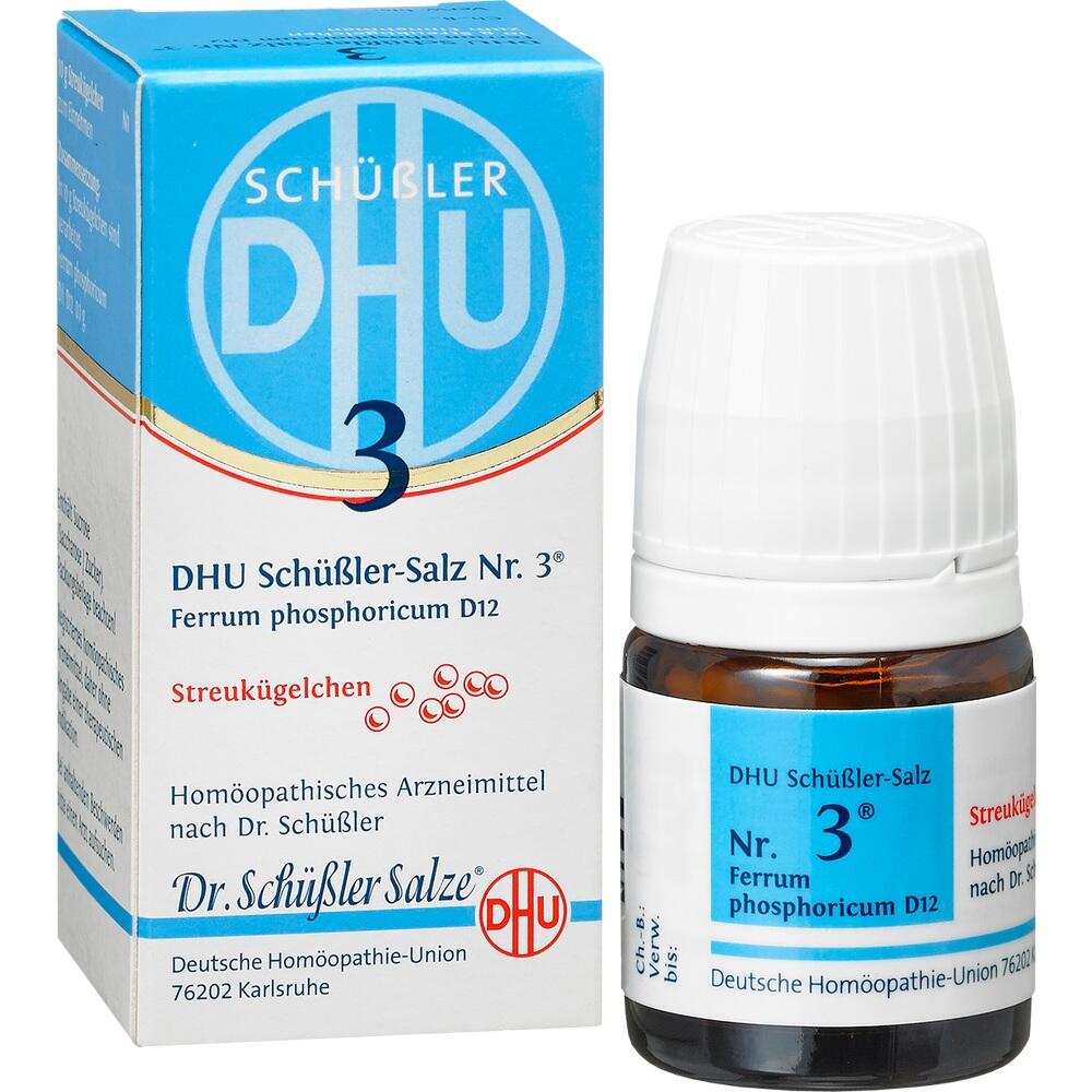 DHU Schüssler-Salz Nr. 3 Ferrum phosphoricum D 12 Globuli 10 g Globuli