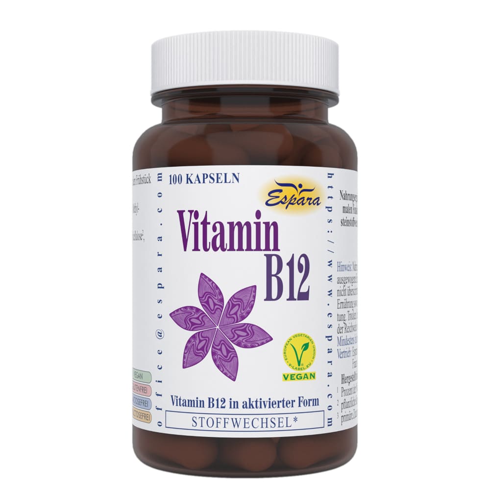 Espara Vitamin B12 100 St Kapseln | 100 g Kapseln 37 g | 510.27 EUR / 1000 Gramm | 09017587402715