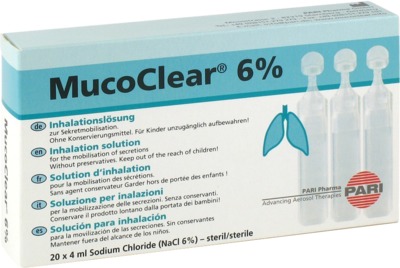 MUCOCLEAR 6% NaCl Inhalationslösung 20X4 ml Inhalationslösung