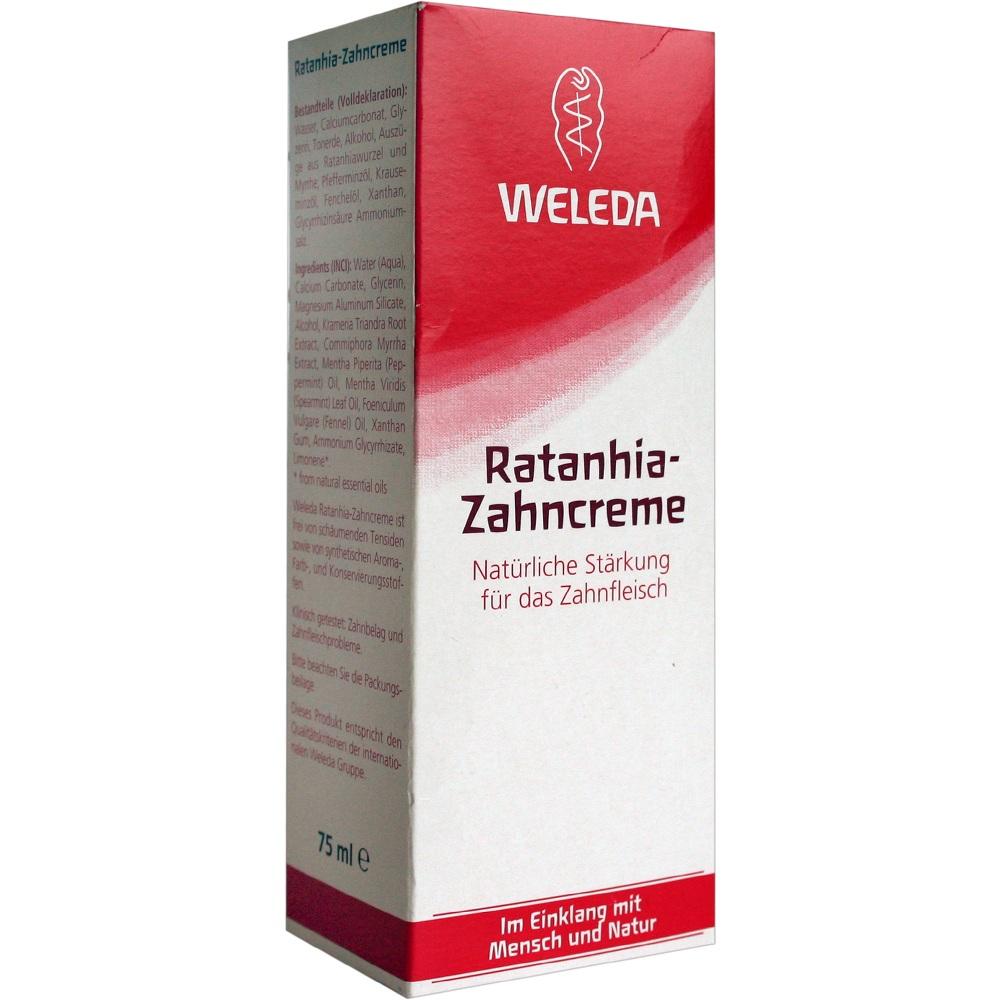 WELEDA Ratanhia-Zahncreme 75 ml Zahnpasta