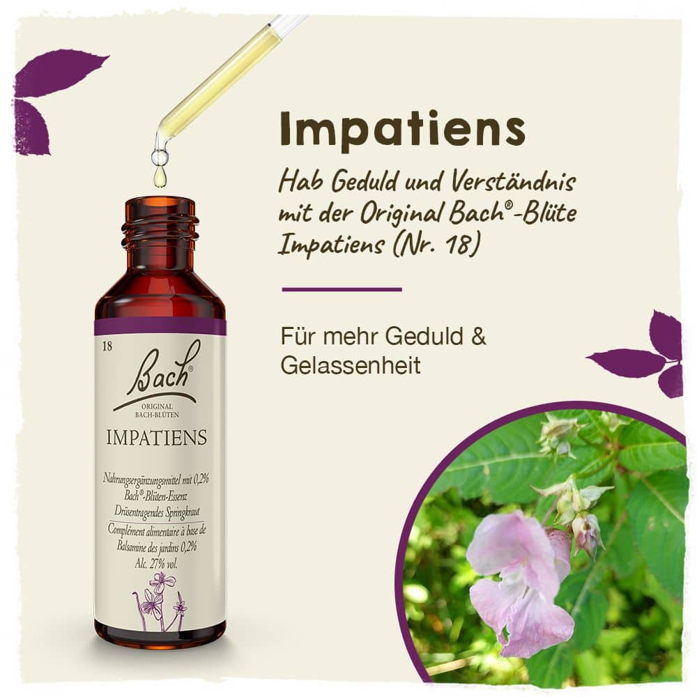 BACHBLÜTEN Original Impatiens Nr. 18 20 ml Tropfen